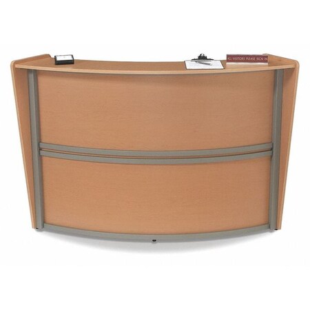 Ofm Reception Station 32" D X 45-1/2" H, Maple, Melamine 55290-MPL