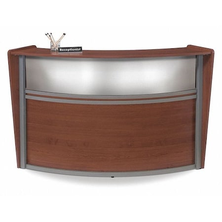 Ofm Reception Station, 32" D, 45-1/2" H, White, Melamine 55310-CHY