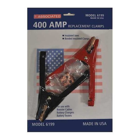 Associated Equipment Booster Cable Replacement Clamps, 400A 6199