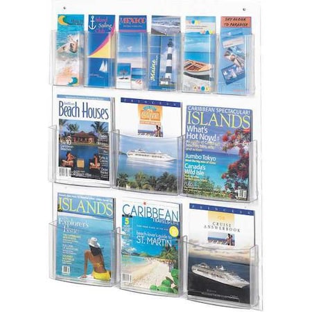 Safco Literature Display, 6 Mag/6 Pam 5668CL
