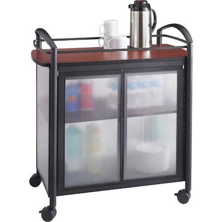 Safco Refreshment Cart, Black 8966BL