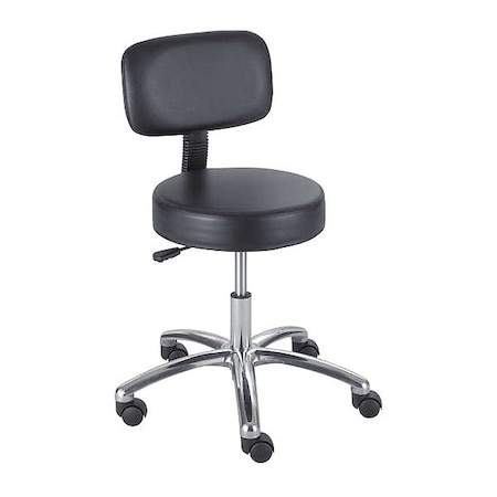 Safco Lab Stool with Back, Pneumatic Lift 3430BL