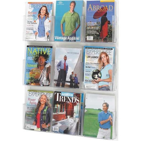 Safco Literature Display, 9 Magazine 5665CL