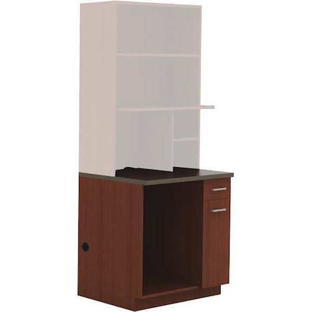 Safco Cabinet, Appliance Base, Mahogany 1705MH