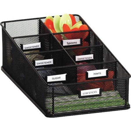 Safco Condiment Carton Organizer, Mesh 3291BL