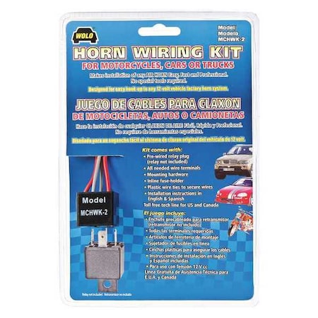 Wolo Motorcycle Horn Wiring Kit MCWK-2