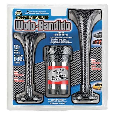 Wolo Air Horn, Bandido, Dual Tone Power 404