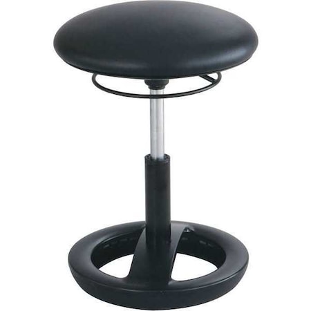 Safco Desk Chair Desk Chair, Height Chair, Vinyl, 17" Height, Vinyl, Black 3000BV