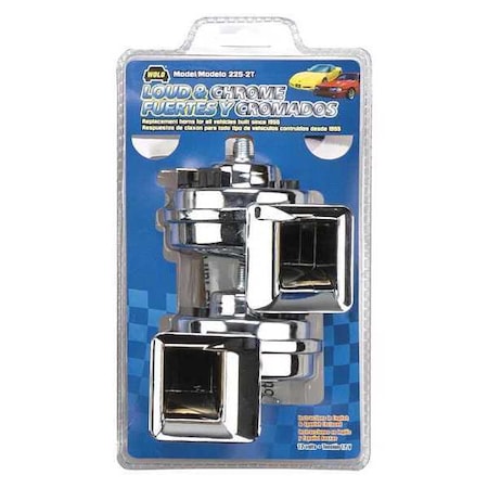 Wolo Loud and Chrome Horn Set 225-2T