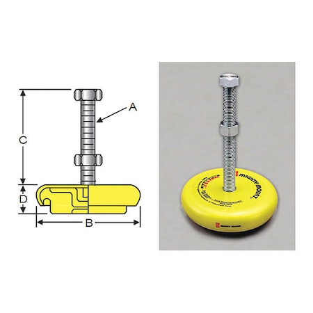 S & W Manufacturing Mighty Mount, Level Mount, 3/8-24", 3" MM80243