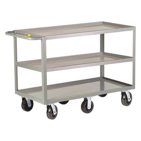 Little Giant Shelf Truck, 12 ga. Steel, 3600 lb Load Capacity, 3 Shelves, 24" W 3GL6W-2448-6PH