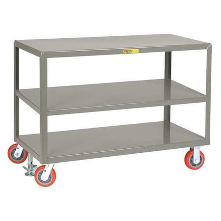 Little Giant Mobile Table, 3 Shelf, 3600 lb., 30x60" 3IP3060-2R-6PYFL