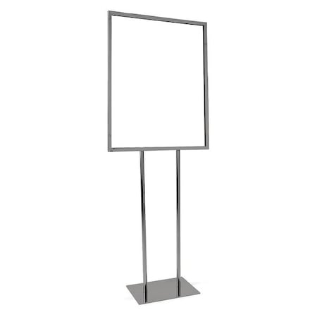 Econoco Bulletin Sign Holder, Chrome, 22" x 28" BH28