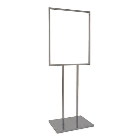 Econoco Bulletin Sign Holder, Chrome, 22" x 28" BH29