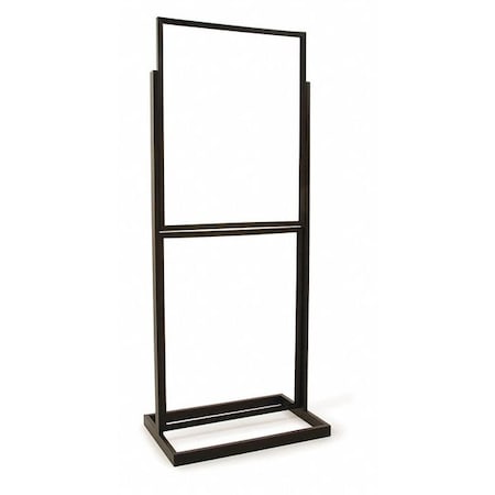 Econoco Sign Holder, Dbl Bulletin, Black, 22" x 28" BH55/MAB