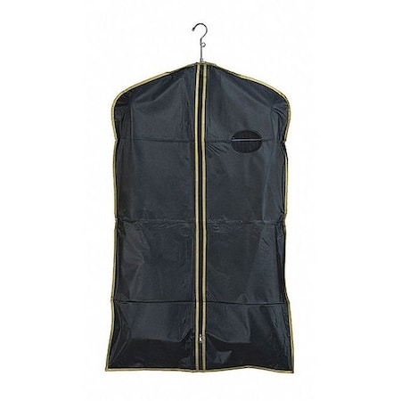 Econoco Suit Cover, Black, Gold Trim, PK100 40B/G