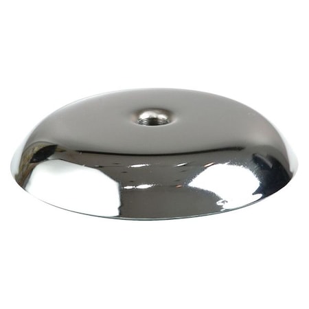 Econoco Round Base, 6", 5/8" Fitting, Chrome, PK12 6B