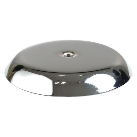 Econoco Round Base, 8", 3/8" Fitting, Chrome, PK6 8B