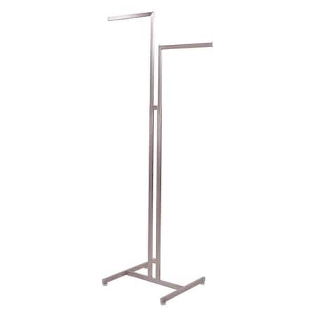 Econoco Boutique 2-Way Rack, Satin Nickel 49"-70" BQ2W