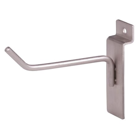 Econoco Slatwall Hook 4", Satin Nickel, 96PK BQSWH4SN
