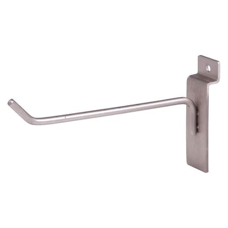 Econoco Slatwall Hook 6", Satin Nickel, 96PK BQSWH6SN