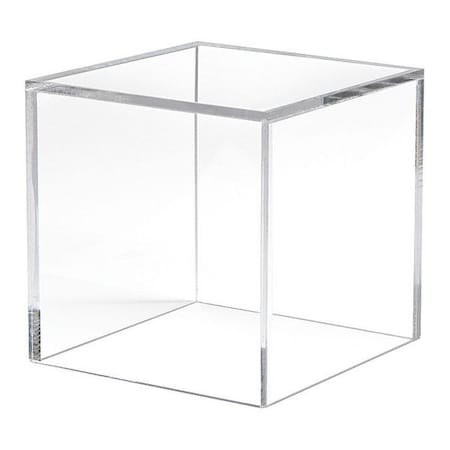 Econoco Acrylic Display Cube, 6" x 6" x 6", PK12 FF/DC0610
