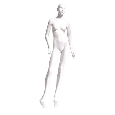 Econoco Mondo Mannequins Eve White Abstract Female Mannequin, Pose 3 W/ base EVE-3H