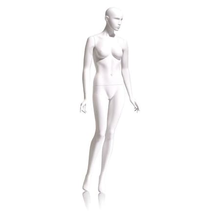 Econoco Mondo Mannequins Eve White Abstract Female Mannequin, Pose 5 W/ base EVE-5H