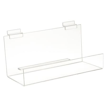 Econoco Book Shelf, 12" W, Slatwall, PK6 HP/BS12