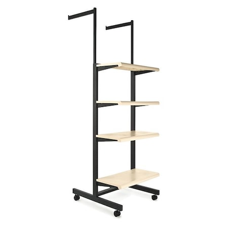 Econoco Shelves, 2-Arms 16" Frame with 4 24" K400/AL