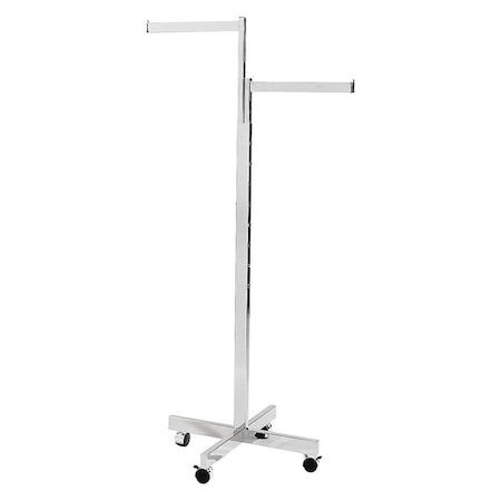 Econoco Rack with Casters, 2-Way, Chrome K21X