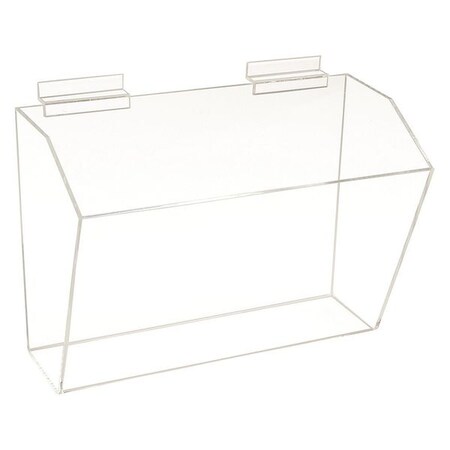Econoco Acrylic Slatwall Dump Bin, 12" x 9", PK4 HP/DB1209
