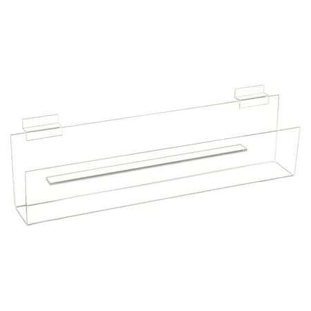 Econoco Slatwall Greeting Card Shelf, 16"x2", PK12 HP/GCS16