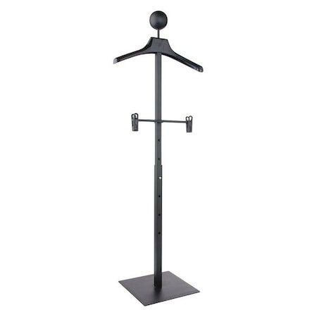 Econoco Mondo Mannequins Adjustable Countertop Black Costumer w/Hangers MAPC5/MAB