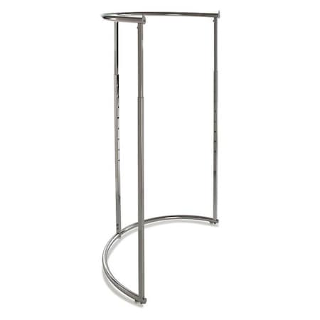 Econoco Half Round Rack, Chrome K62
