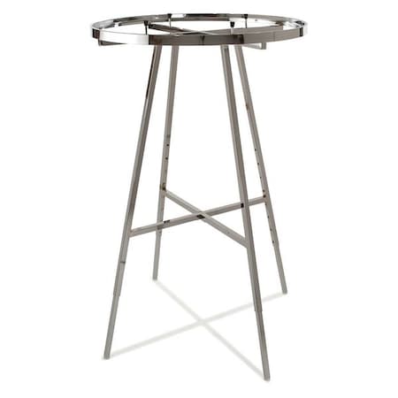 Econoco Round Rack 36" Dia., Rectangular Rail, Chrome K71WD