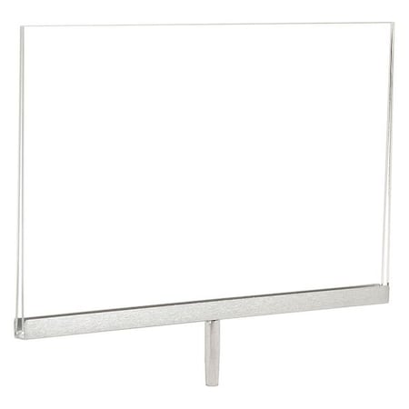 Econoco Acrylc Sign Frame, 7" x 11", 3" Stem, PK24 PJST/711