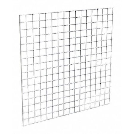 Econoco Wire Grid Panel 4 ft. x 4 ft., Chrome, 3PK P3GW44