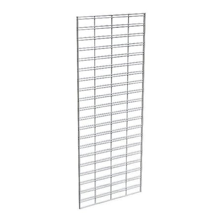 Econoco Wire Slatgrid Panel 2ft. x 5ft., Chrome, 3PK P3STG25C