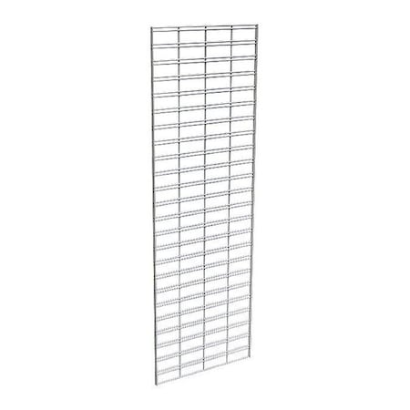 Econoco Wire Slatgrid Panel 2ft. x 6ft., Chrome, 3PK P3STG26C