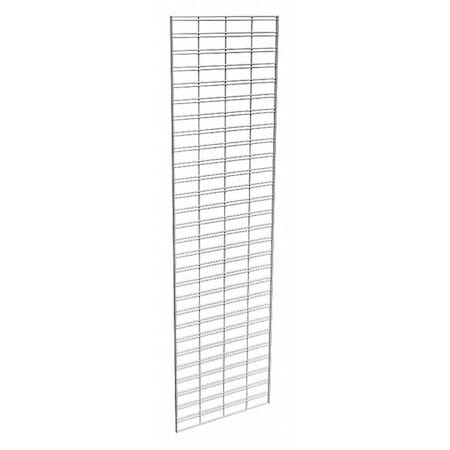 Econoco Wire Slatgrid Panel 2ft. x 7ft., Chrome, 3PK P3STG27C