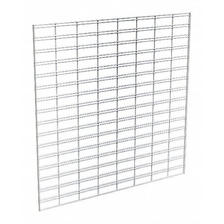 Econoco Wire Slatgrid Panel 4ft. x 4ft., Chrome, 3PK P3STG44C