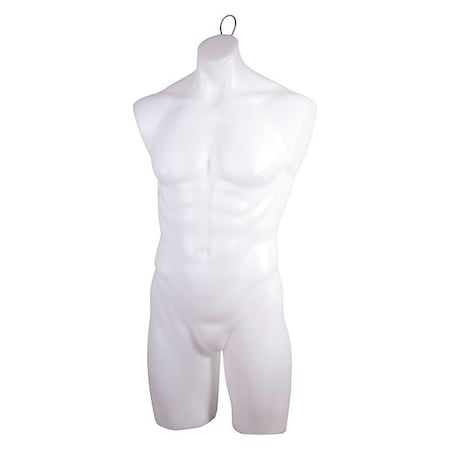 Econoco Mondo Mannequins Male Torso Form, No Arms, Wire Loop PEM78W