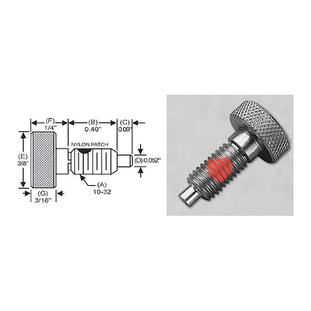 S & W Manufacturing Knurled Non Lck Knob, 316SS, P, 10-32" SWKNL-0-316