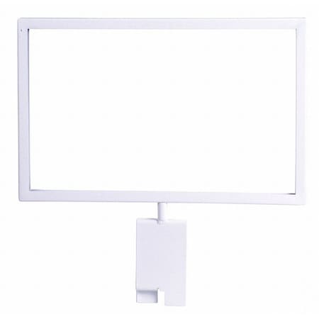 Econoco Grid Sign Holder 7" x 11", White, 12PK WTEMC711
