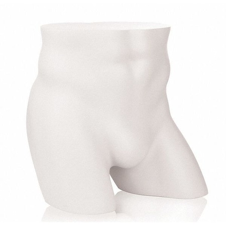 Econoco Mondo Mannequins Male Full Round Butt Hip Form, White TOR-3W109