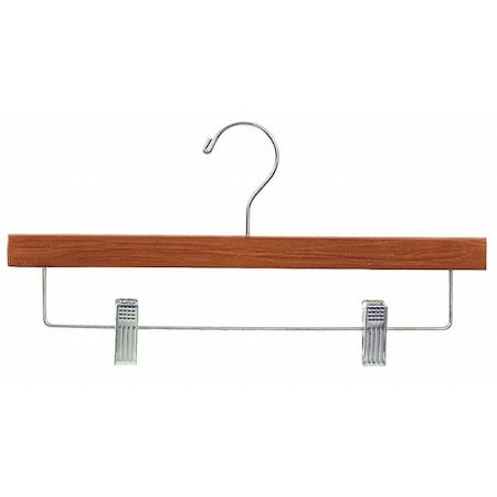 Econoco Skirt/Pant Flat Hanger, Matte Teak, PK100 TSC901S