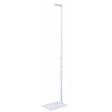 Econoco Mondo Mannequins Adjustable Height Notched White Costumer, PK2 VM504/MTW