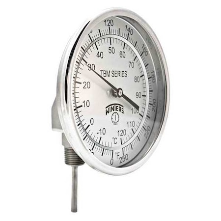 Winters Bi-Metal Therm5"Adjangle2.5"Stem0-250F/C TBM52025B8