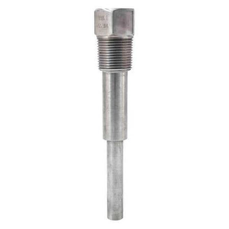 WINTERS Thermowell 6" 304 St/St, 3/4" Npt TBR6-1